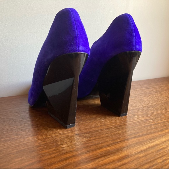 Dolce Vita - Blue Suede pumps with block heel, size 8.5 - Picture 2 of 7